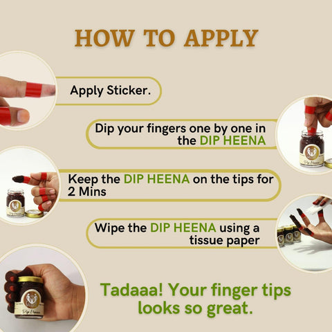 CareOne Gallery Dip Henna Instant Brown Color Mehendi Paste